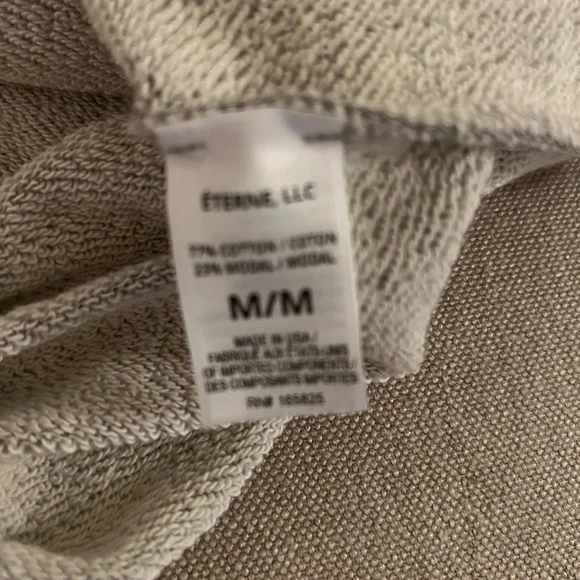 ÈTERNE grey Sleeveless sweatshirt M - Picture 3 of 4